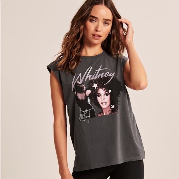 Abercrombie & Fitch Relaxed Whitney Houston Tank Top Size Small NWT - Picture 4 of 5